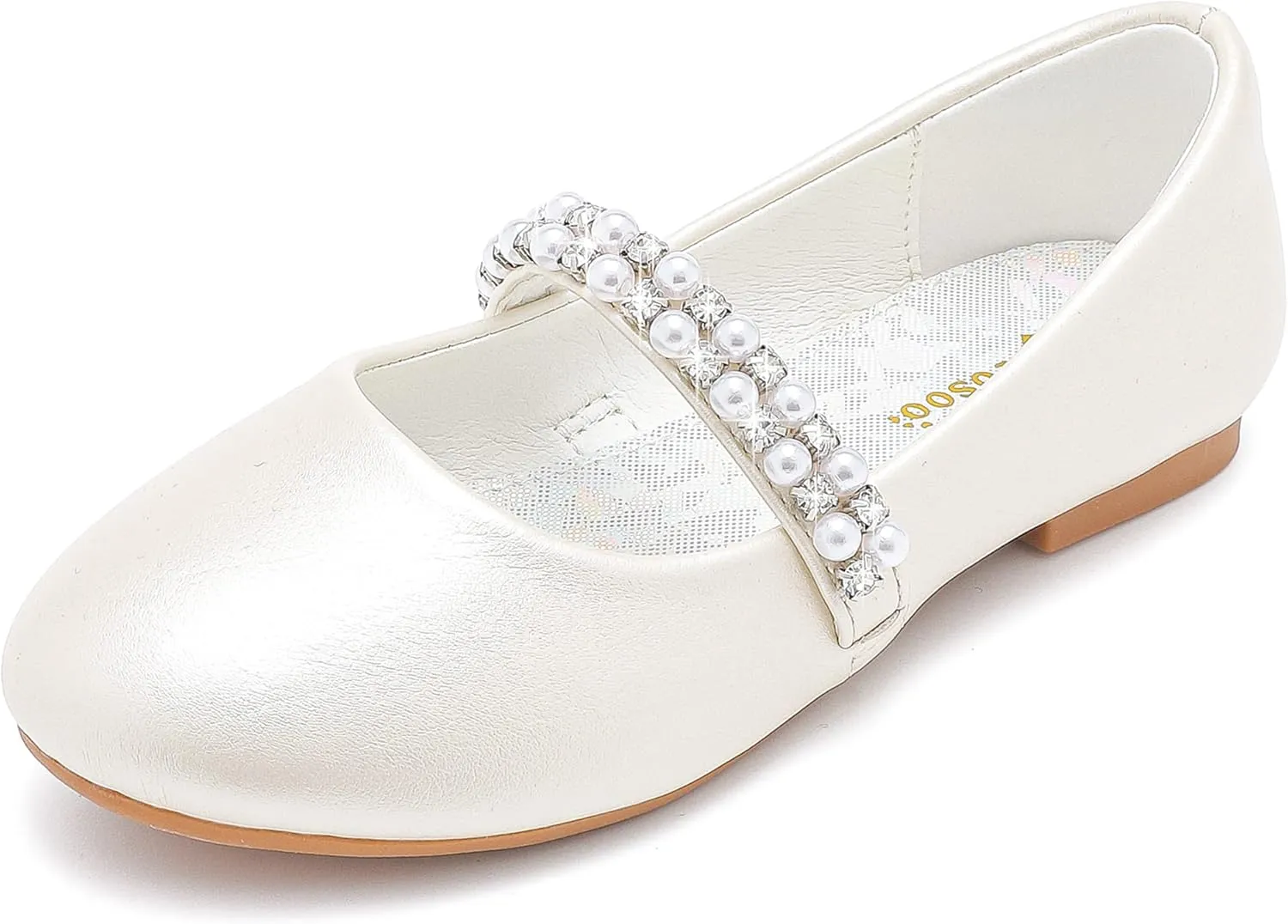 Toddler Girls Dress Shoes Girls Flower Shoes Princess Wedding Party Girls Flats for Little/Big Kids