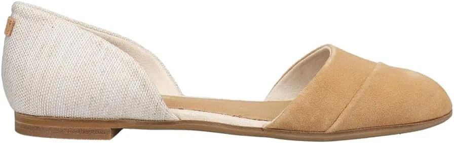TOMS Womens Jutti Dorsay Slip On Flats Casual - Beige