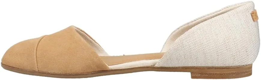 TOMS Womens Jutti Dorsay Slip On Flats Casual - Beige