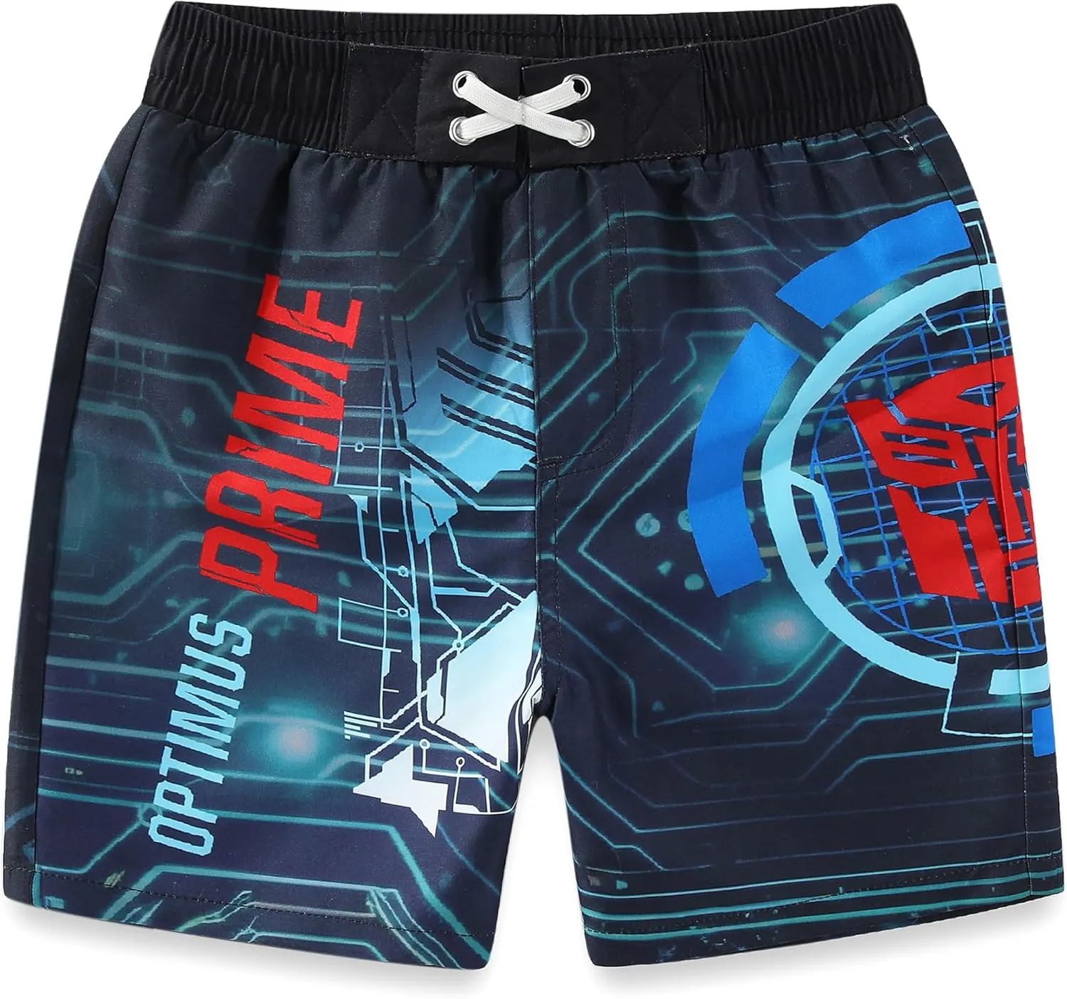 Transformers Optimus Prime Boys UPF 50  Swim Trunks Bathing Suit for Big Kids