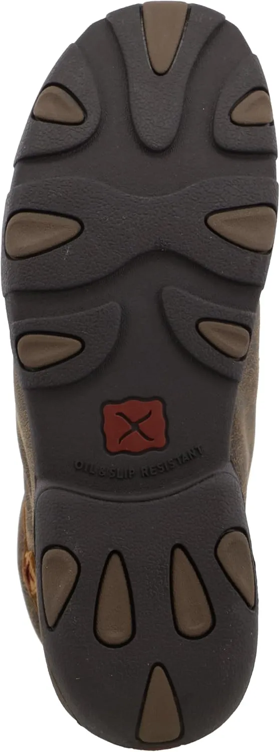 Twisted X Men's Work Alloy Toe Driving Moccasins, Color: Cayman Print