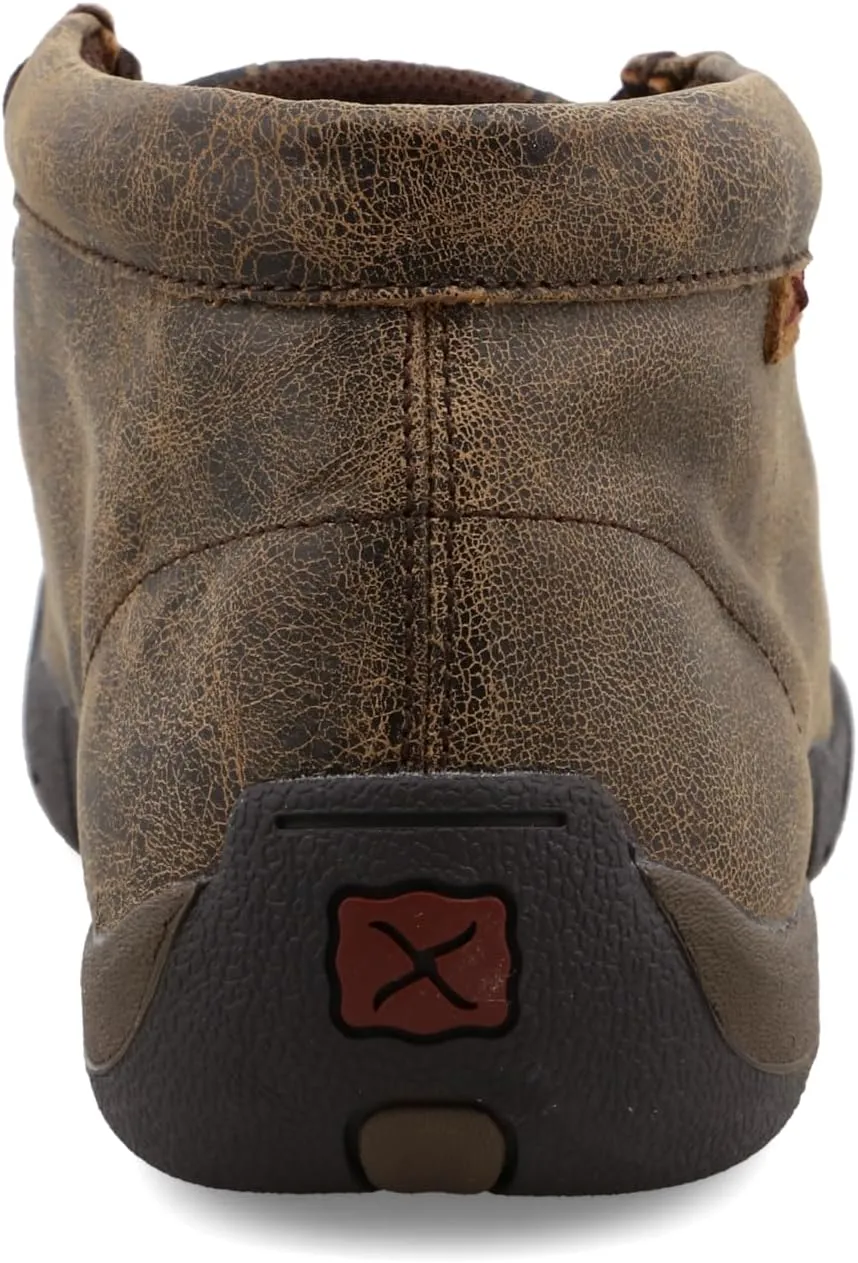 Twisted X Men's Work Alloy Toe Driving Moccasins, Color: Cayman Print