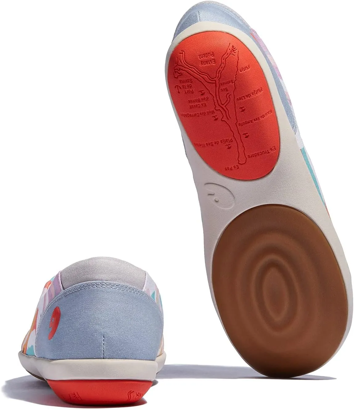UIN Women's Ballet Flats Slip On Round Toe Casual Lightweight Comfortable Travel Shoes Illites Ⅱ