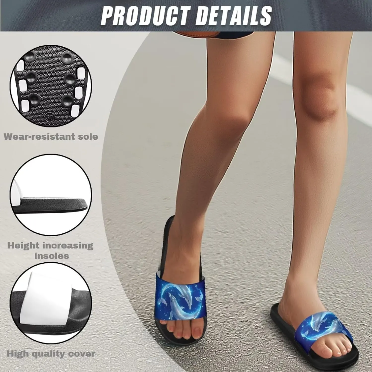 Unisex EVA Flip Flops for Women Men - Lightweight Sandals with Arch Support Beach Pool Slides Summer Slipper