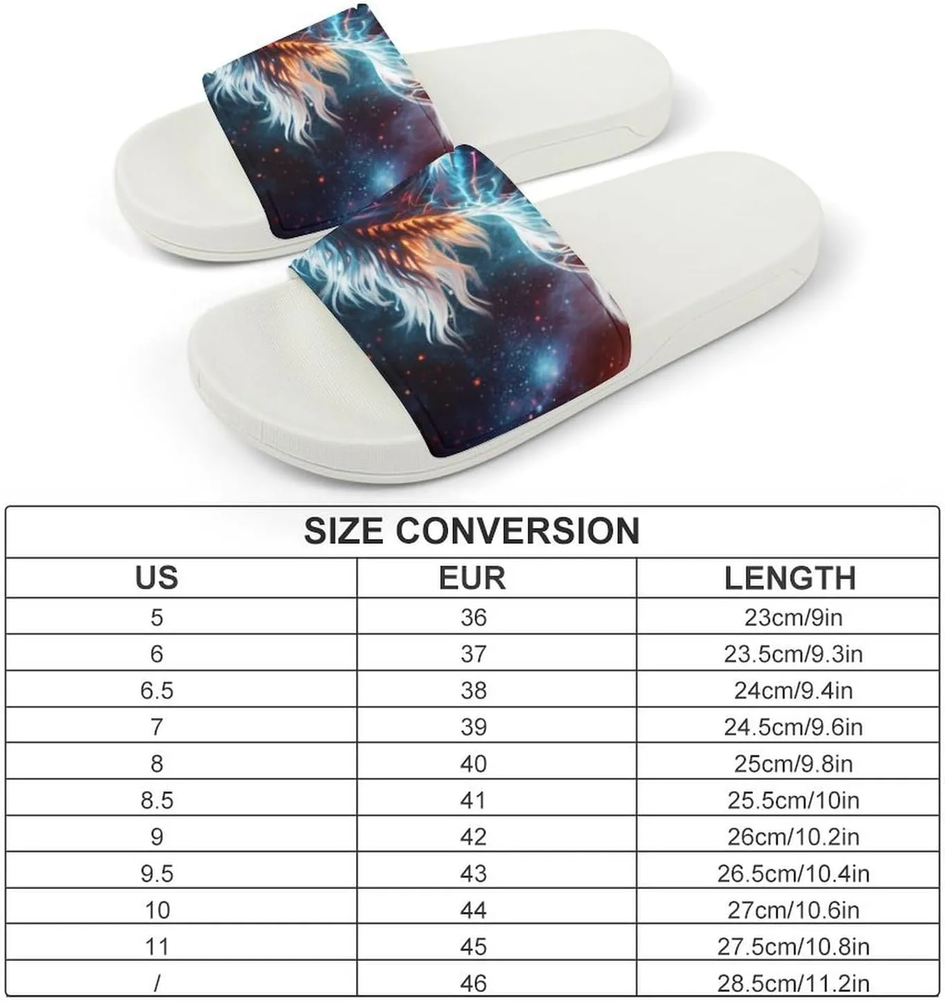 Universe Horses Funny House Sandals Non Slip Shower Slippers Quick Drying Bathroom Shoes for Women Men