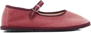 Velvet Ballet Flats for Women Cute Suede Round Toe Slip On Mary Jane Flats Casual Comfortable Ballerina Shoes