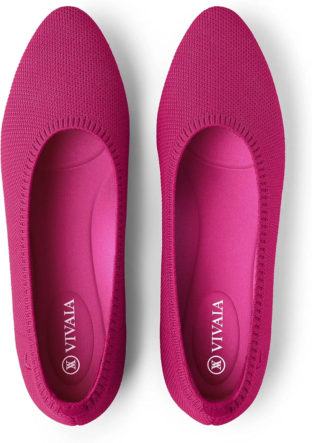 VIVAIA Almond-Toe Ballet Flats Women's Casual Flats Slip on Comfortable shoes cute flats for women(Tamia 2.0)