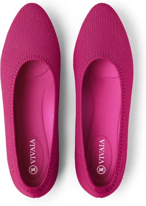 VIVAIA Almond-Toe Ballet Flats Women's Casual Flats Slip on Comfortable shoes cute flats for women(Tamia 2.0)
