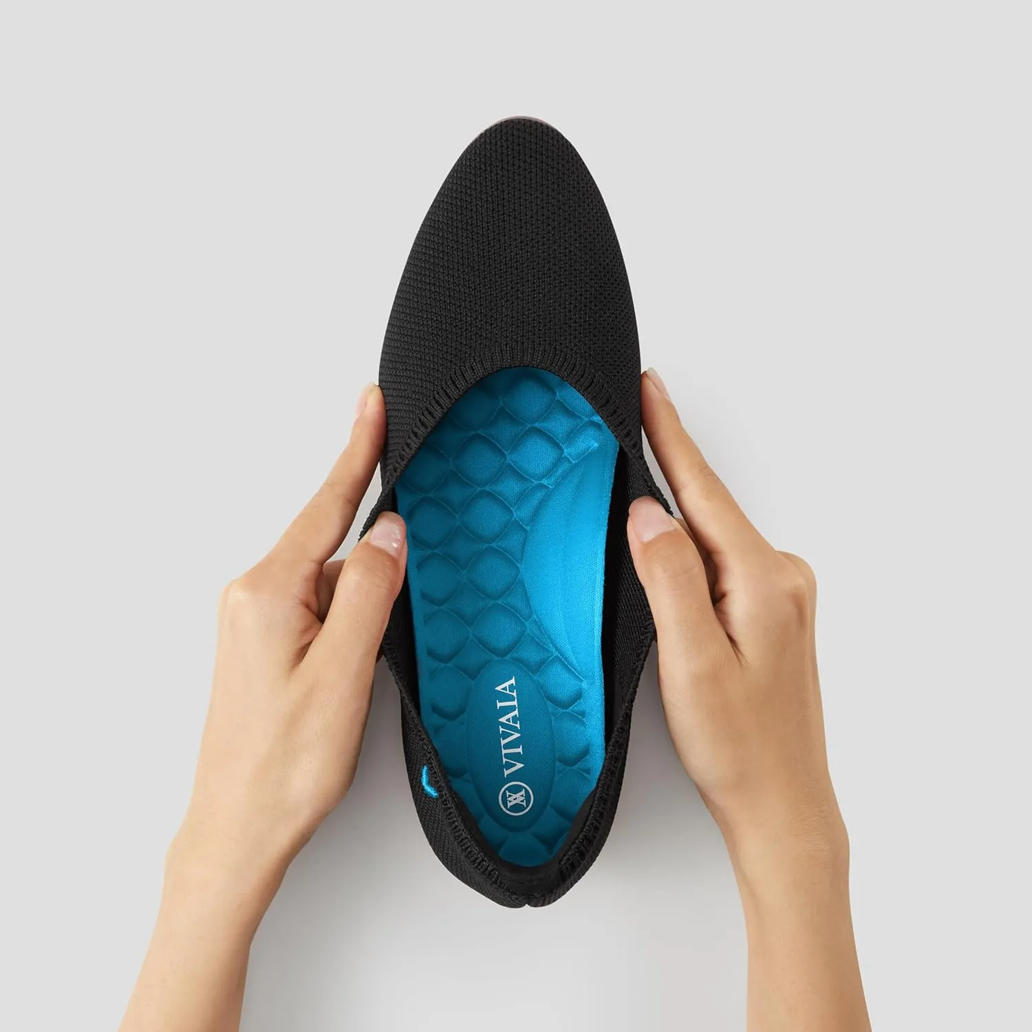 VIVAIA Tamia Walker Lightweight Almond Toe Flats for Women Slip On Washable Ballet Flats Shoes Comfortable Casual