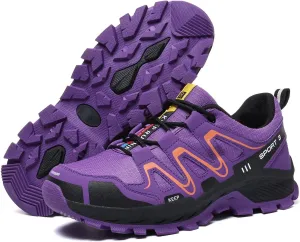Waterproof Hiking Shoes Women Mesh Casual Lace-Up Non-Slip Lightweight Comfortable Breathable Running Tennis Sneakers for Women Waliking Trekking Outdoor