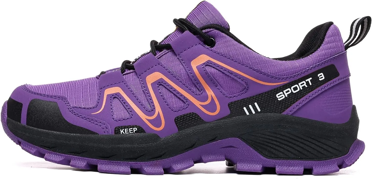 Waterproof Hiking Shoes Women Mesh Casual Lace-Up Non-Slip Lightweight Comfortable Breathable Running Tennis Sneakers for Women Waliking Trekking Outdoor