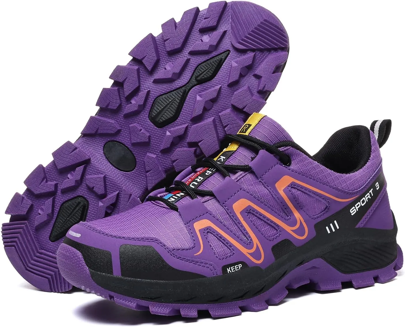 Waterproof Hiking Shoes Women Mesh Casual Lace-Up Non-Slip Lightweight Comfortable Breathable Running Tennis Sneakers for Women Waliking Trekking Outdoor