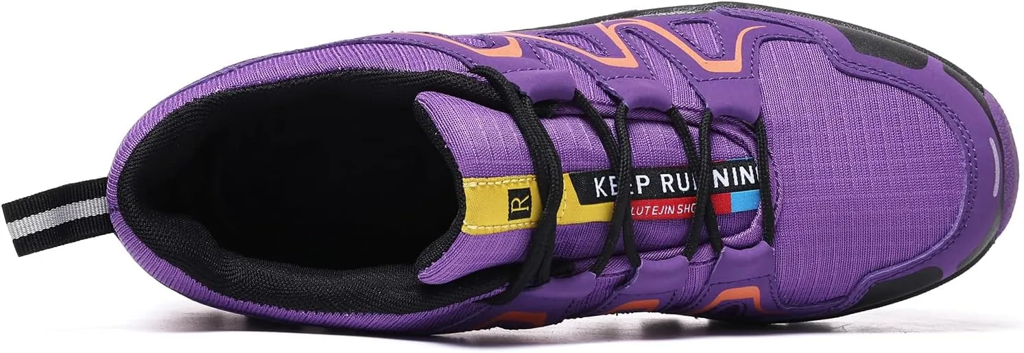 Waterproof Hiking Shoes Women Mesh Casual Lace-Up Non-Slip Lightweight Comfortable Breathable Running Tennis Sneakers for Women Waliking Trekking Outdoor