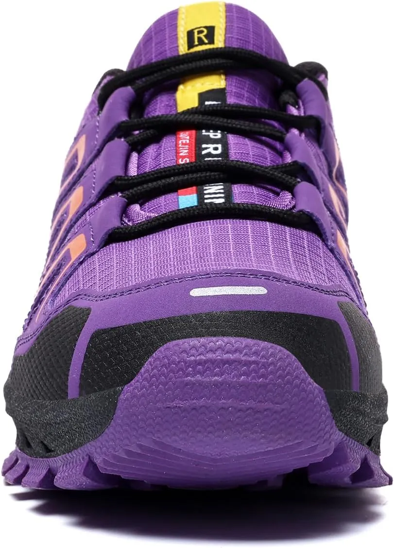 Waterproof Hiking Shoes Women Mesh Casual Lace-Up Non-Slip Lightweight Comfortable Breathable Running Tennis Sneakers for Women Waliking Trekking Outdoor