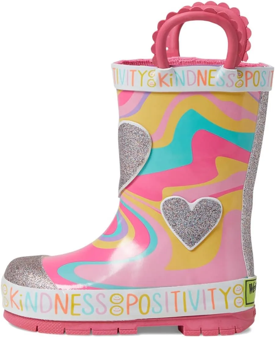 Western Chief Girl's Glitter Swirl Rain Boot