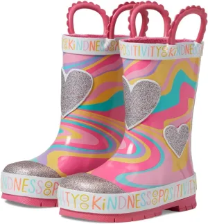 Western Chief Girl's Glitter Swirl Rain Boot