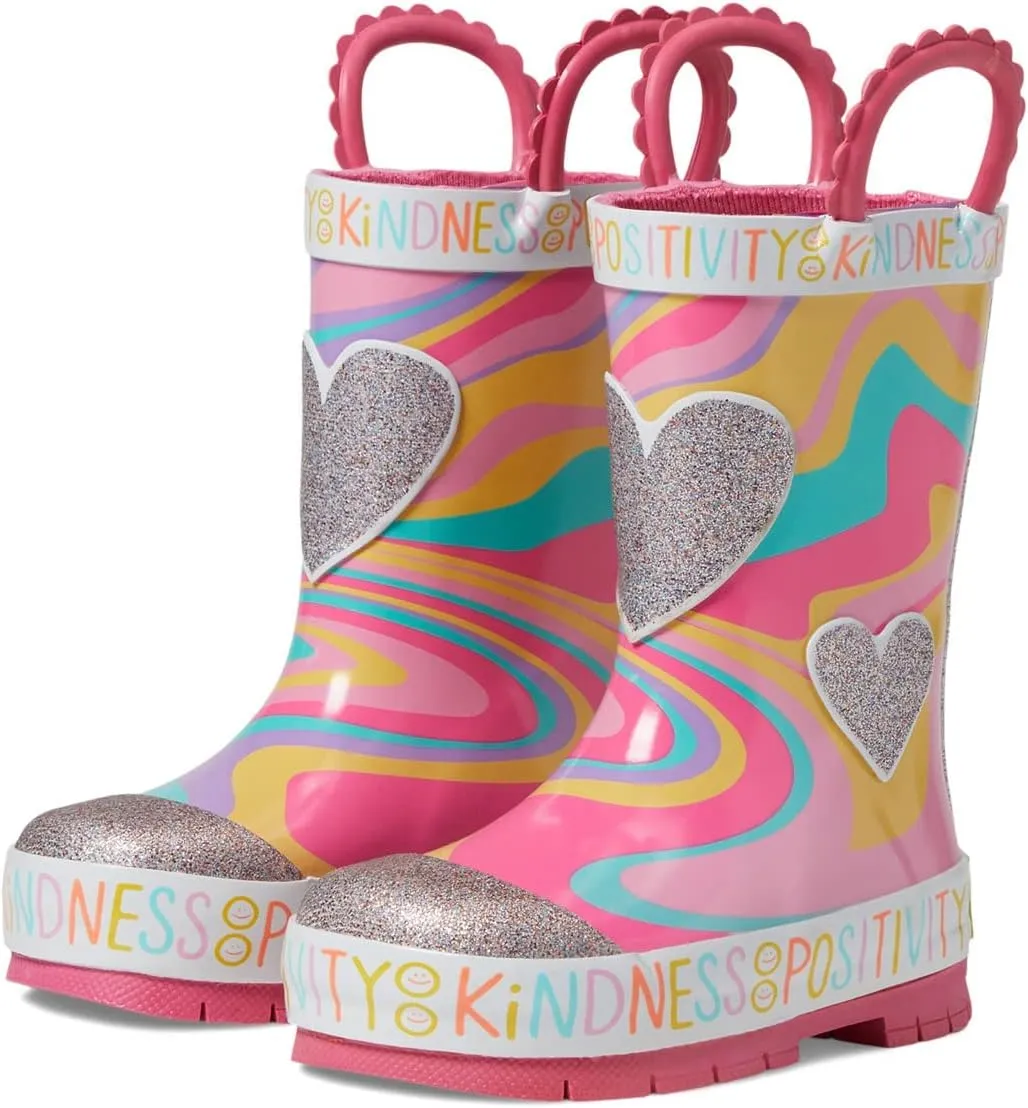 Western Chief Girl's Glitter Swirl Rain Boot