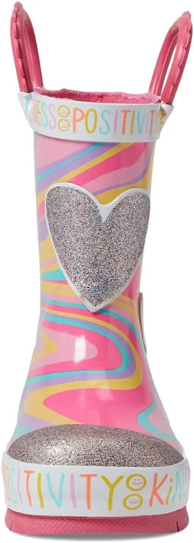 Western Chief Girl's Glitter Swirl Rain Boot