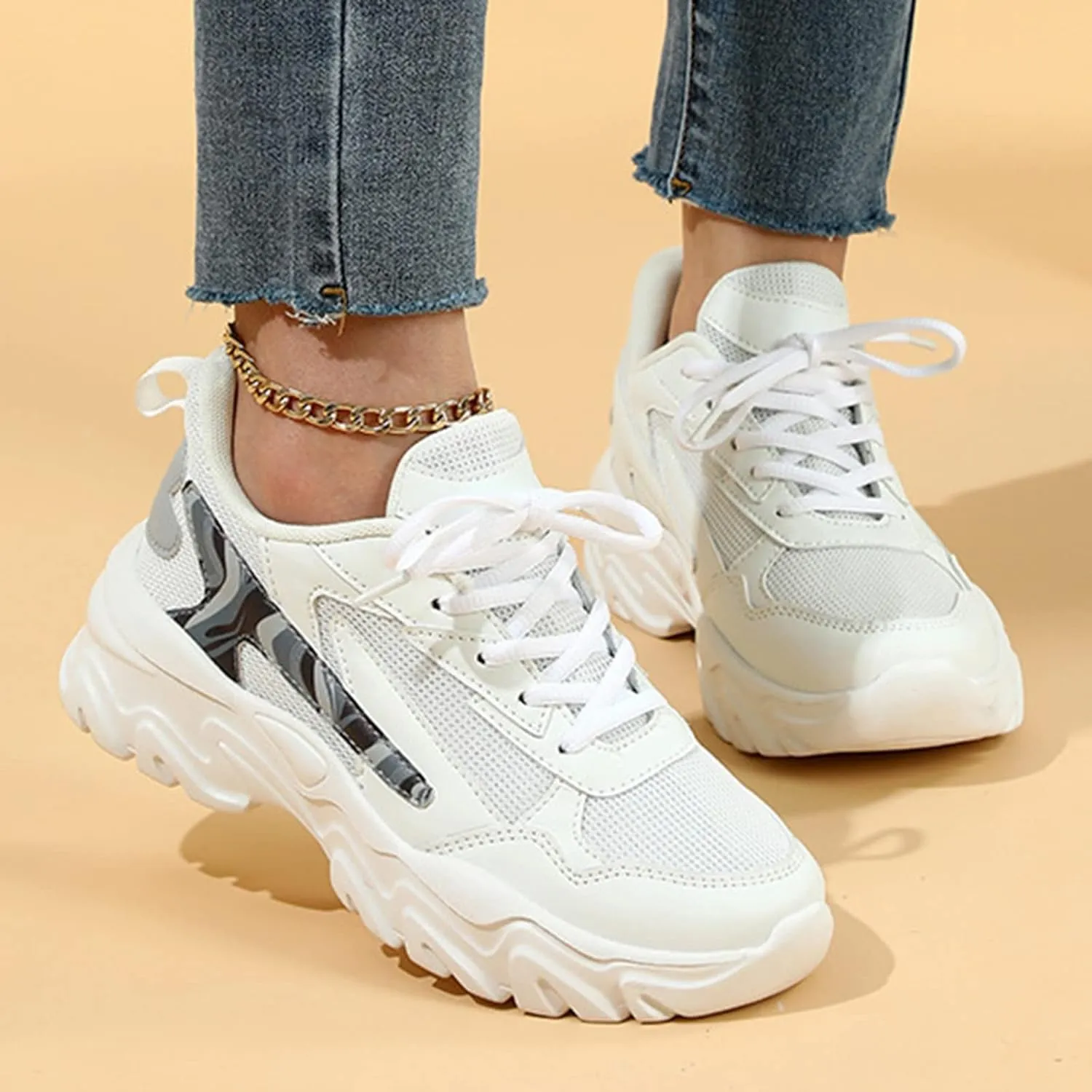 White Slip On Sneakers for Women Wide Width Zapatillas De Mujer Con Tacon Black Shoes Women Dressy Comfort Size 12 Trendy Wedge Sneakers for Women 2023 Women's Slip On Shoes Wide Toe Box