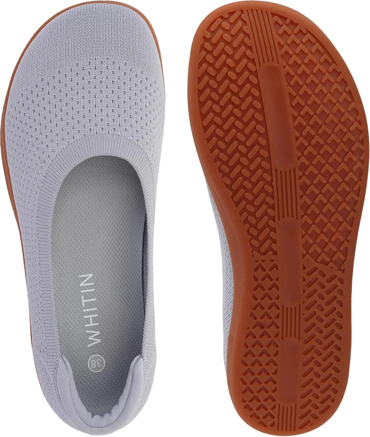 WHITIN Women's Barefoot Ballet Flats   Wide Toe Box   Zero Drop Sole