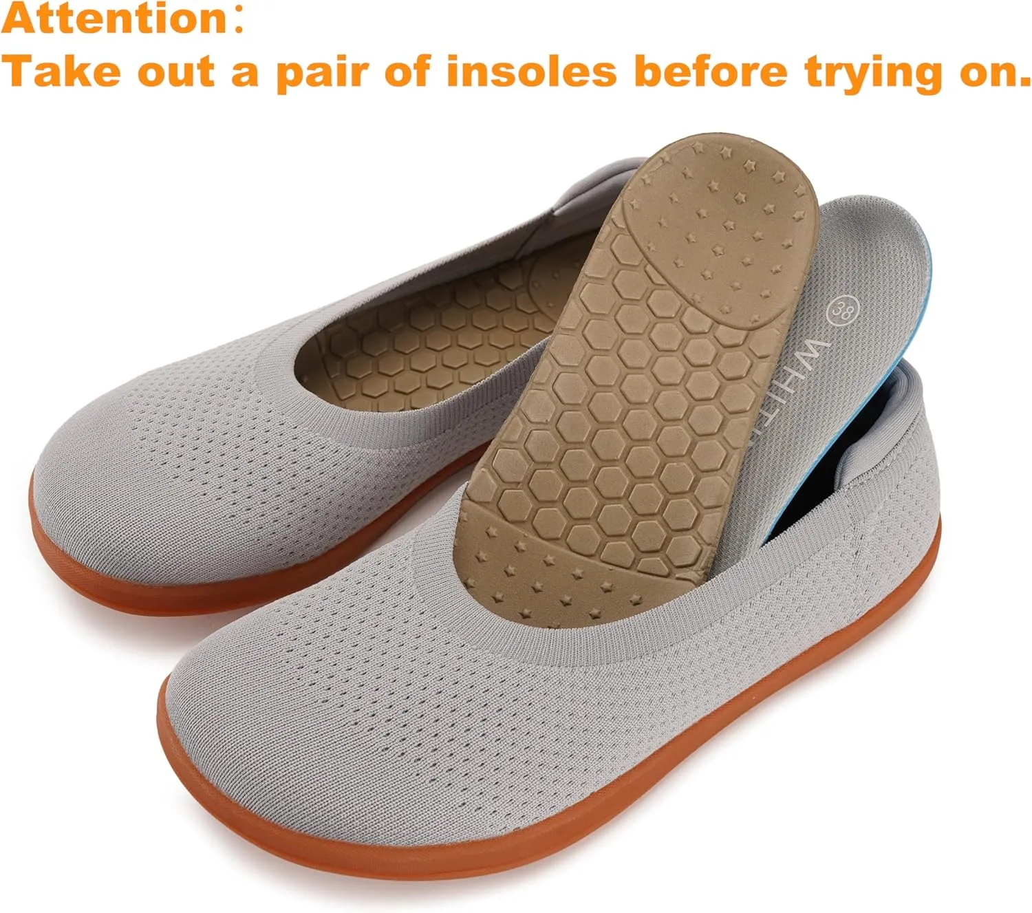WHITIN Women's Barefoot Ballet Flats   Wide Toe Box   Zero Drop Sole