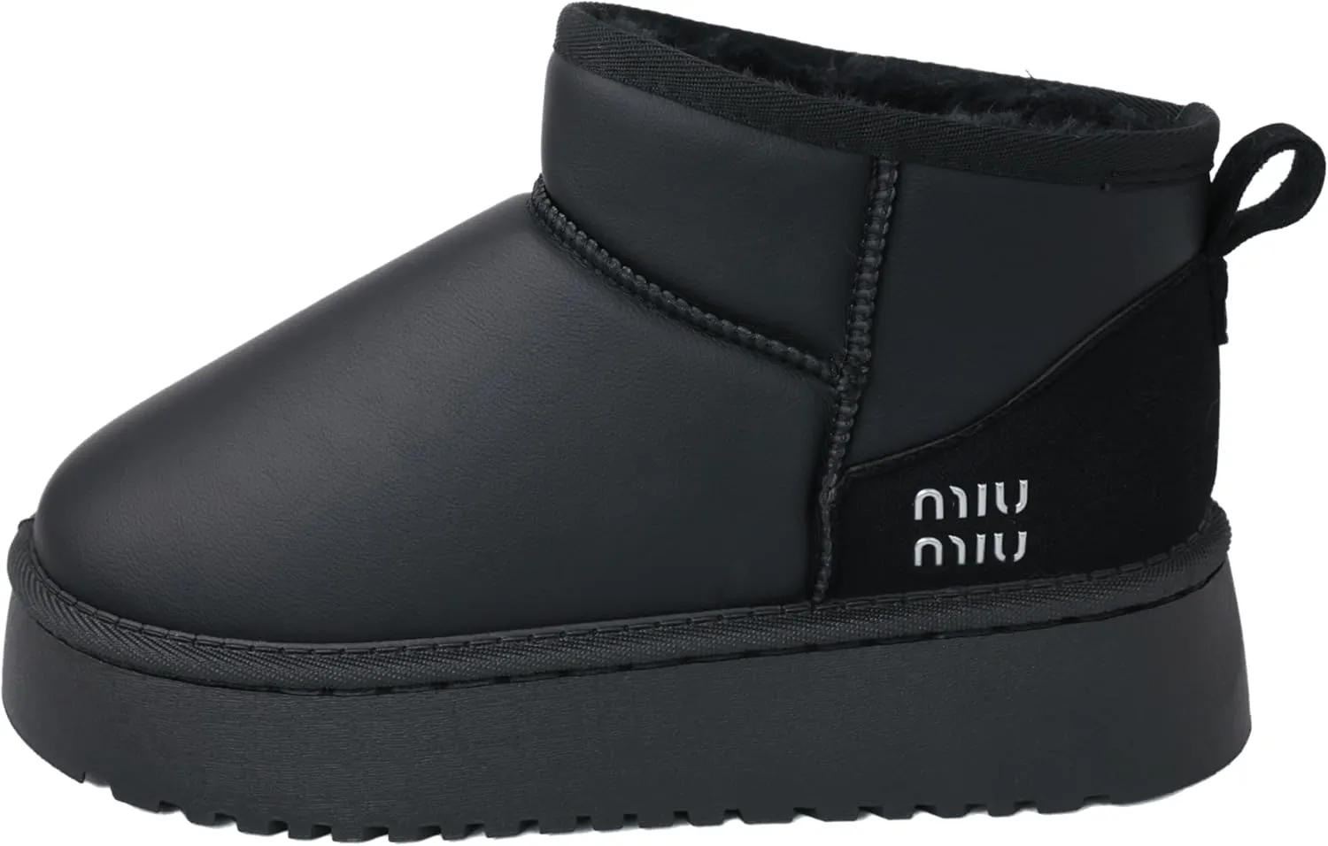 Winter Ankle Boots for Women - Water Resistant Leather Booties Non-Slip Platform Suede Mini Women's Boots - Perfect for Christmas Gifts