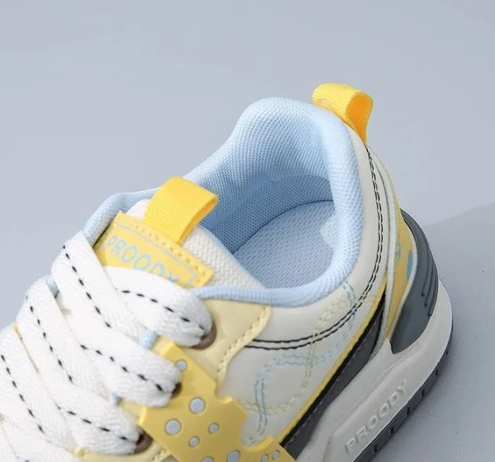 Women Platform Fashion Sneakers Low Top Lace-Up Comfortable Stylish Casual Walking Skateboard Shoes, Street Sneakers