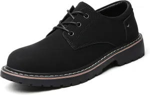 Women's Classic Oxfords Lace Up Business Formal Dress Shoes Platform Oxford Shoes Slip Resistant Service Boots