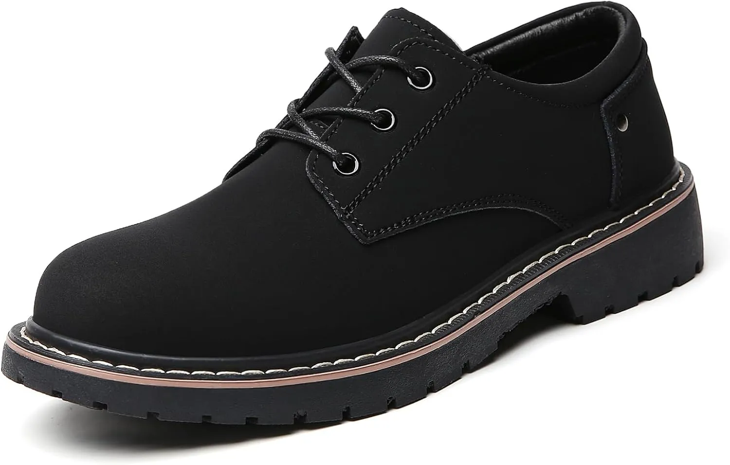 Women's Classic Oxfords Lace Up Business Formal Dress Shoes Platform Oxford Shoes Slip Resistant Service Boots