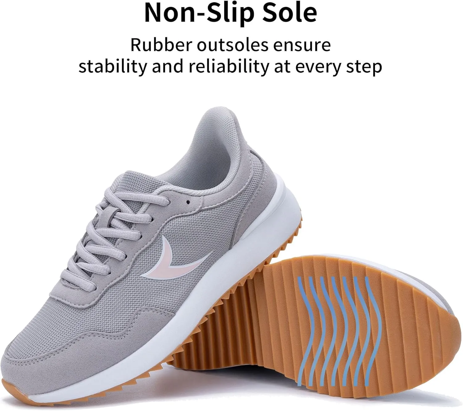 Womens Classic Tennis Shoes Fashion Sneakers Casual Retro Comfort Non Slip Walking Skate Shoe Running Trainers Footwear 6-11
