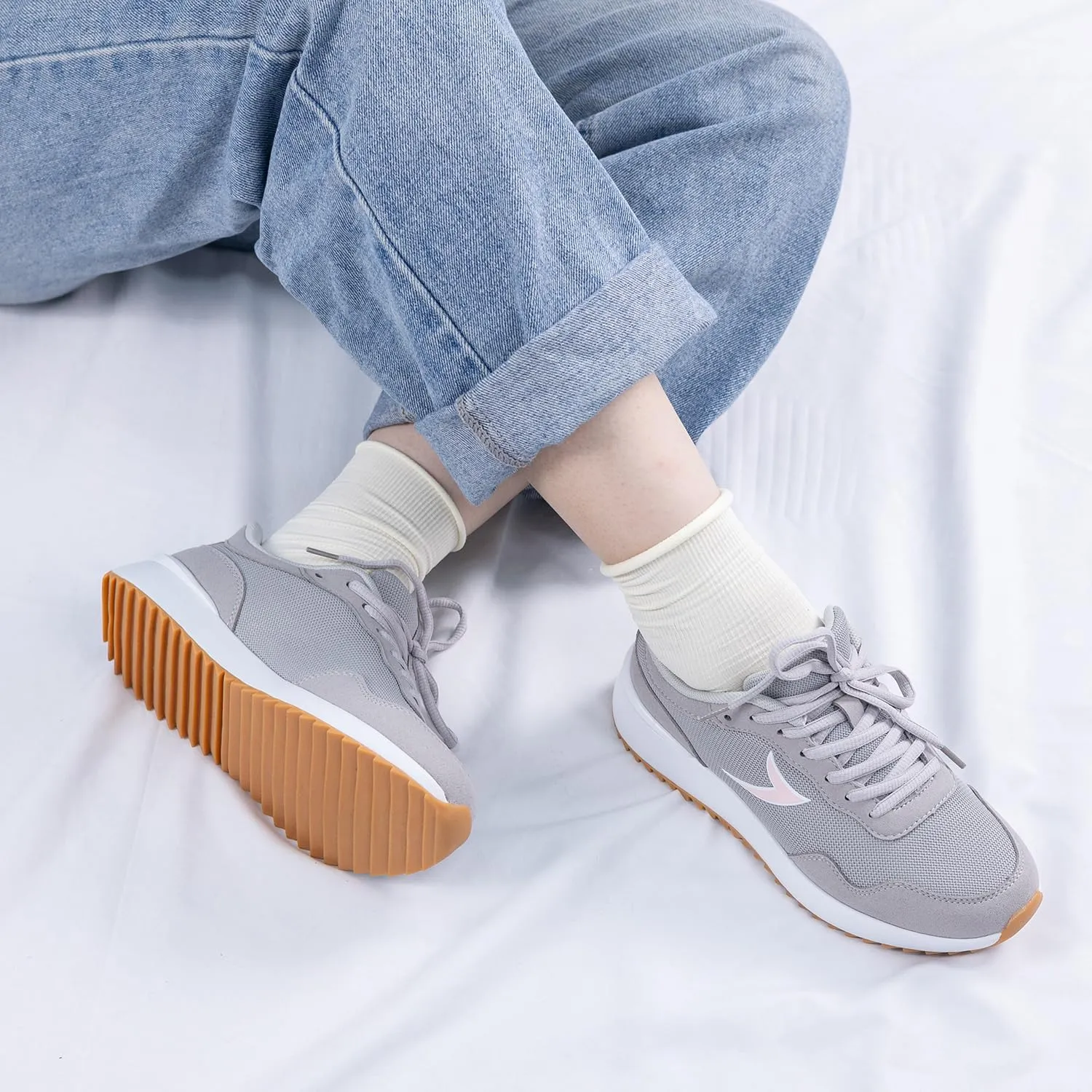 Womens Classic Tennis Shoes Fashion Sneakers Casual Retro Comfort Non Slip Walking Skate Shoe Running Trainers Footwear 6-11