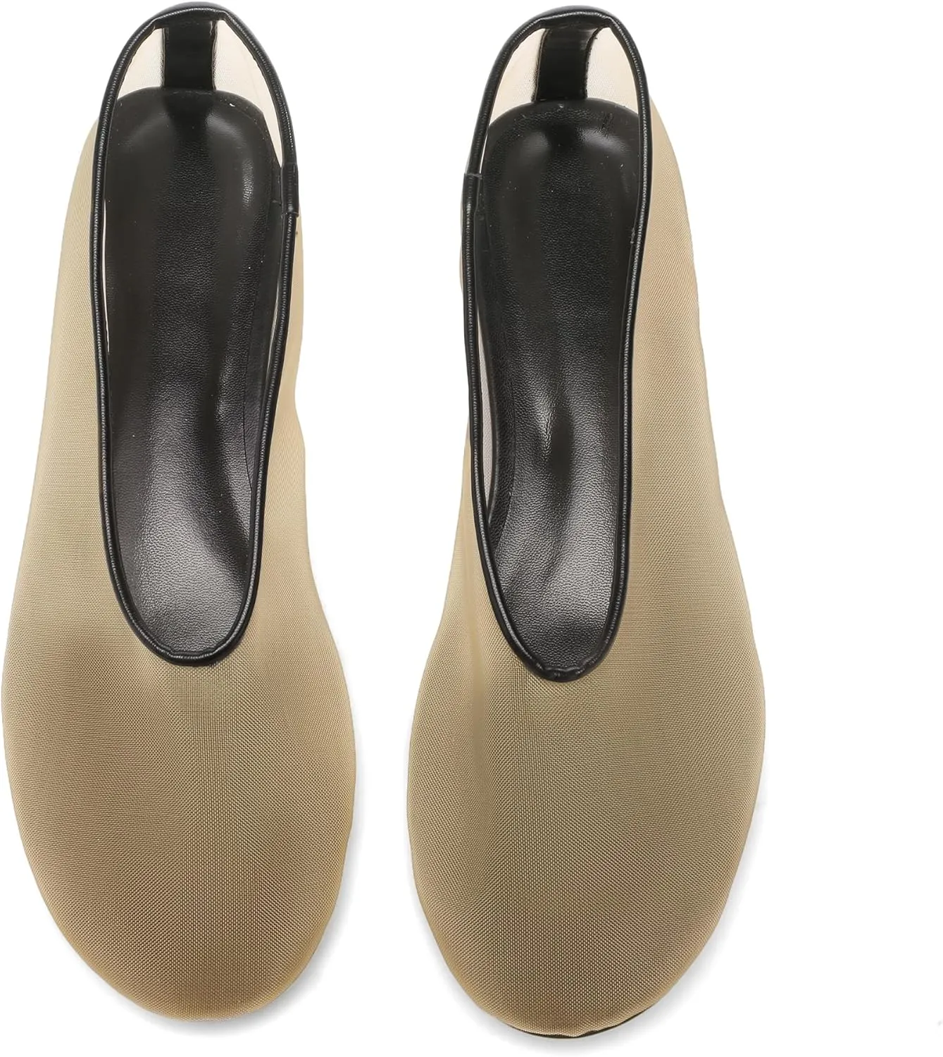 Women's Fine Mesh Ballet Flats,Round Toe Ballerina Shoes,Casual Slip On Mary Jane Flats,Comfortable Daily Dress Shoes