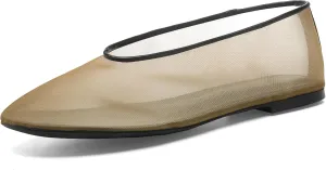 Women's Fine Mesh Ballet Flats,Round Toe Ballerina Shoes,Casual Slip On Mary Jane Flats,Comfortable Daily Dress Shoes