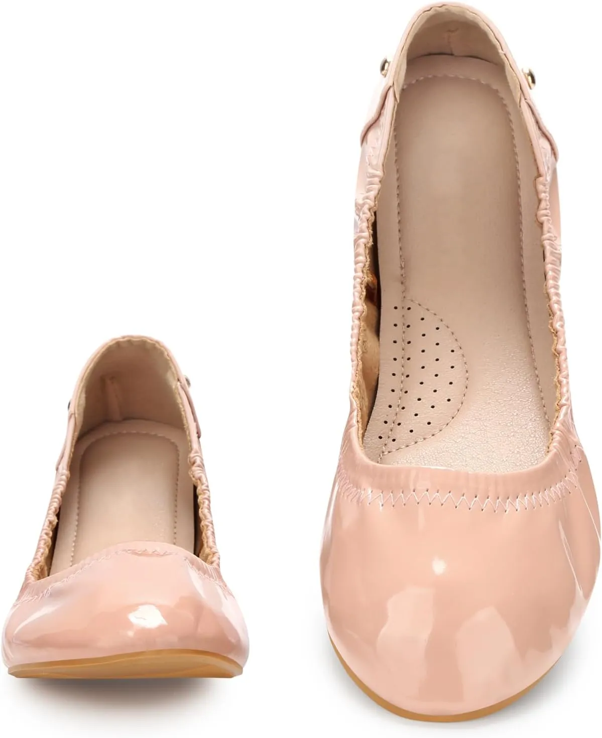 Women's Flats Foldable Ballet Flats for Women Comfortable Ballerina Flats Roll Up Flats for Wedding Party Travel
