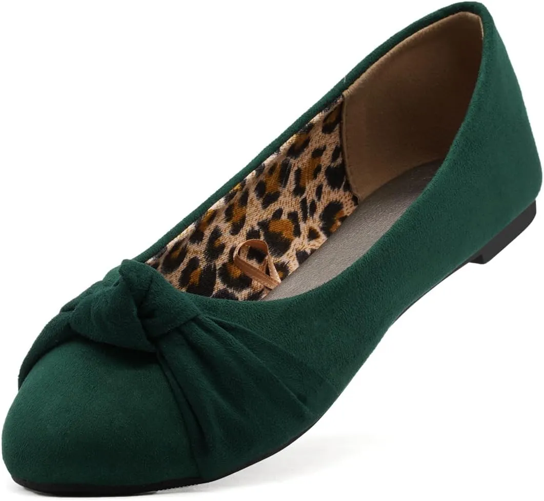 Women's flats with knot front Cute Ballet Flats for Women Casual or Dressy shoes for women Comfortable flats womens shoes