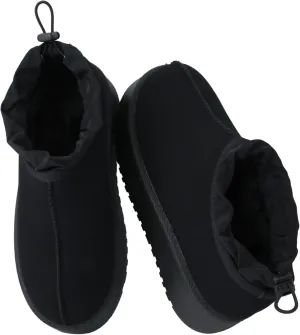 Women's Platform Slippers Winter Mini Boots Anti-Slip Suede Slip on Women Sneakers Fur Lined House Slippers for Indoor Outdoor