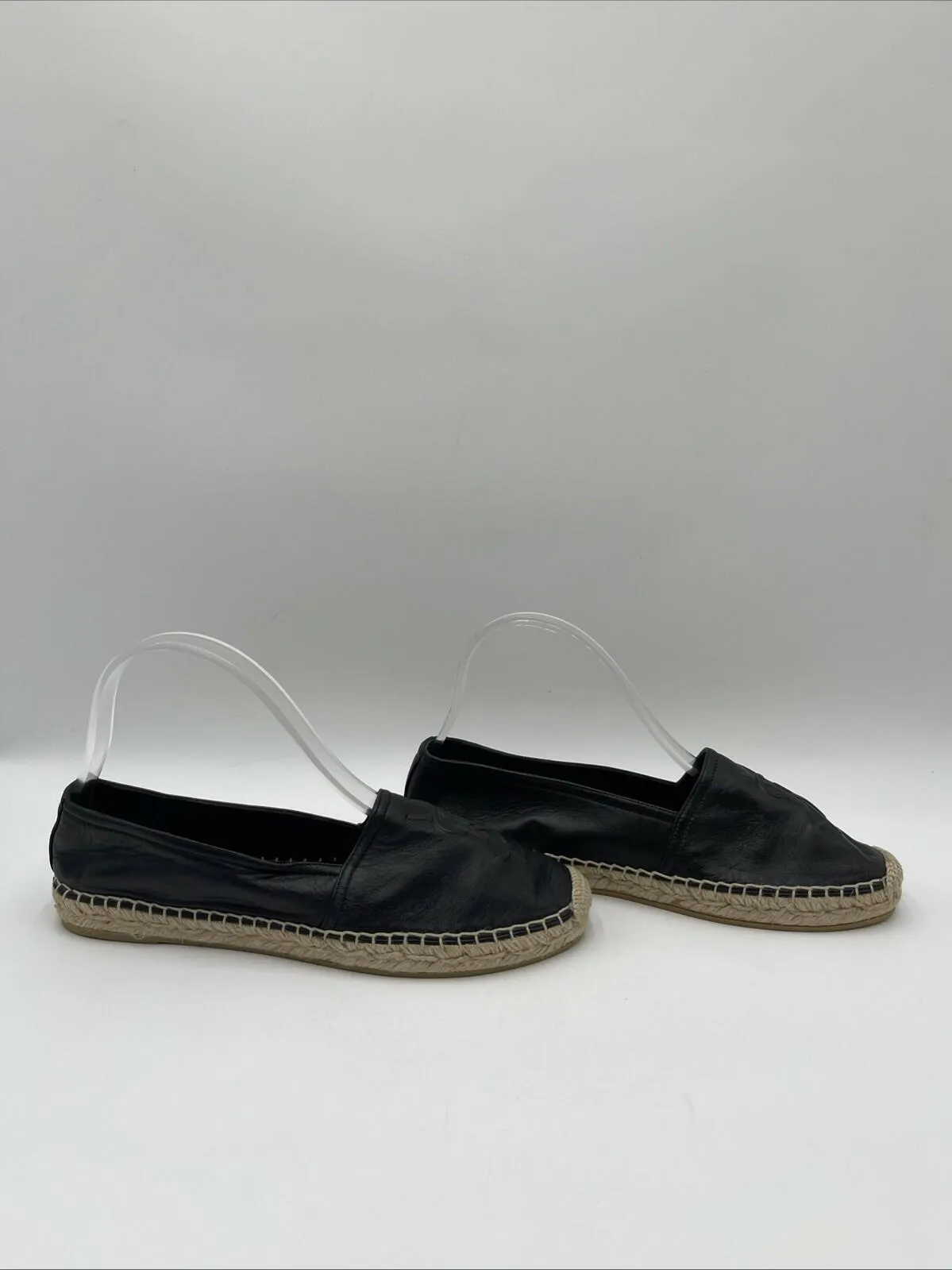 Women’s Saint Laurent Espadrilles Flats Black Size 39.5 - Very Good