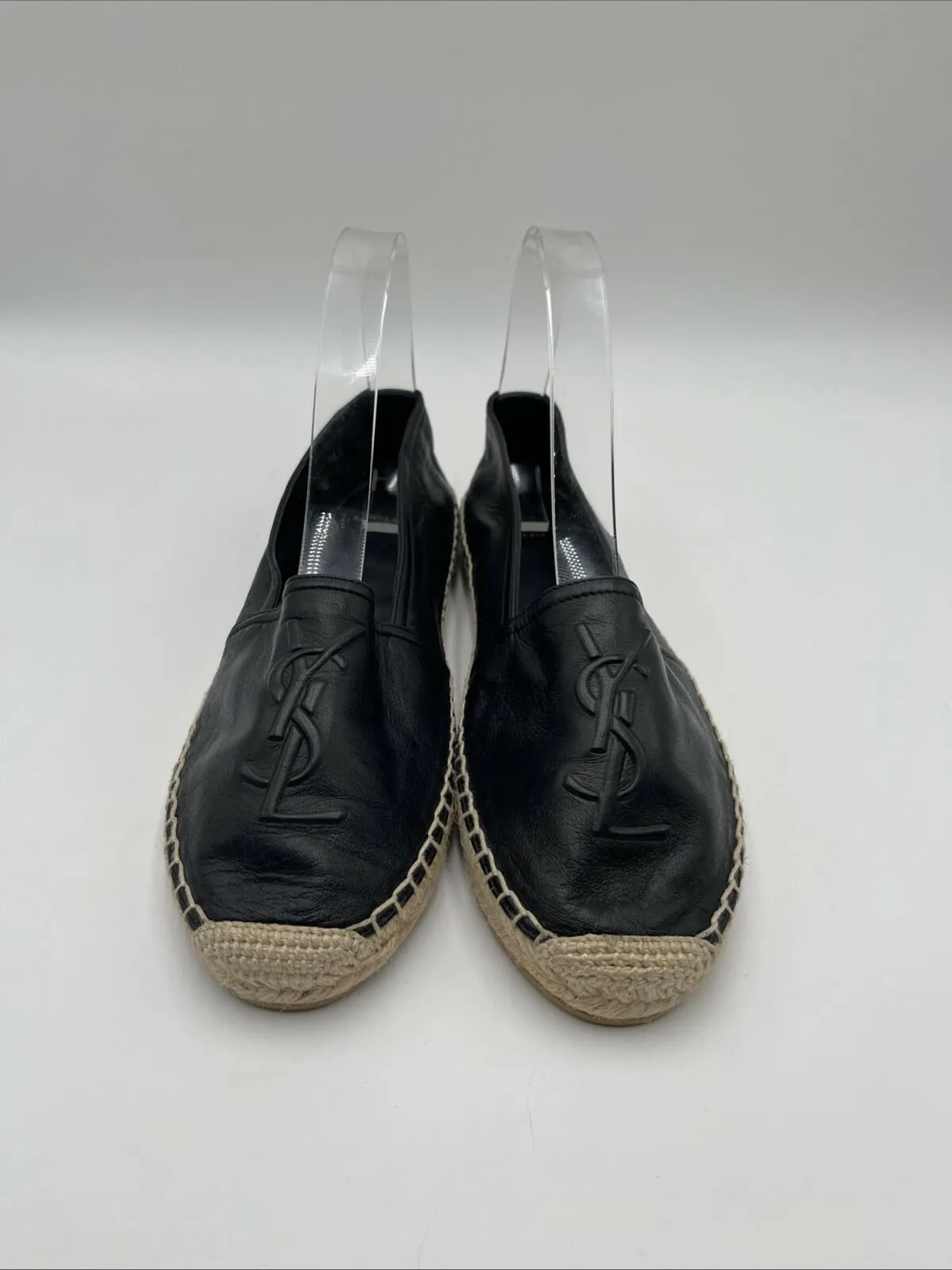Women’s Saint Laurent Espadrilles Flats Black Size 39.5 - Very Good