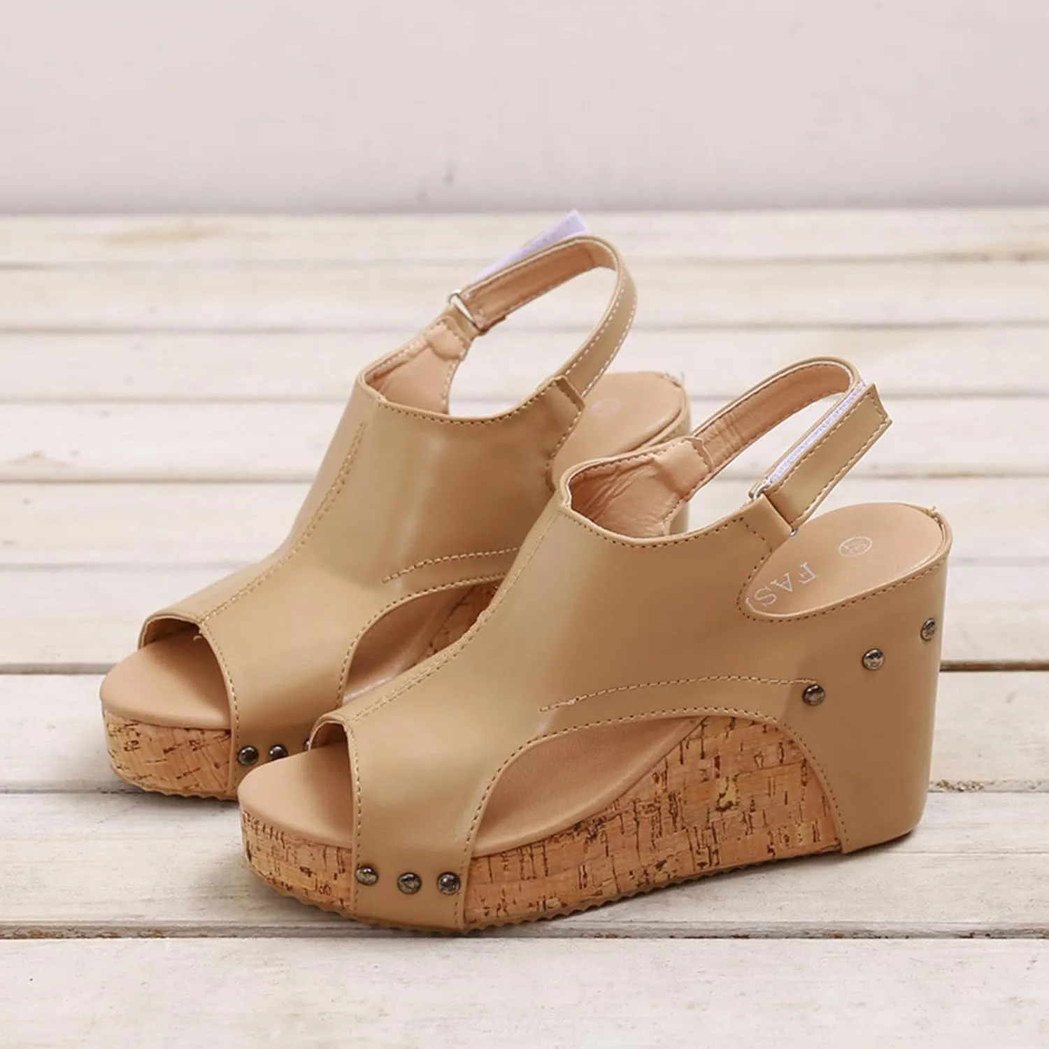 Womens Sandals Dressy Open Toe Platform Wedges Heels For Women Ankle Buckle High Heeled Sandals Summer Dress Shoes