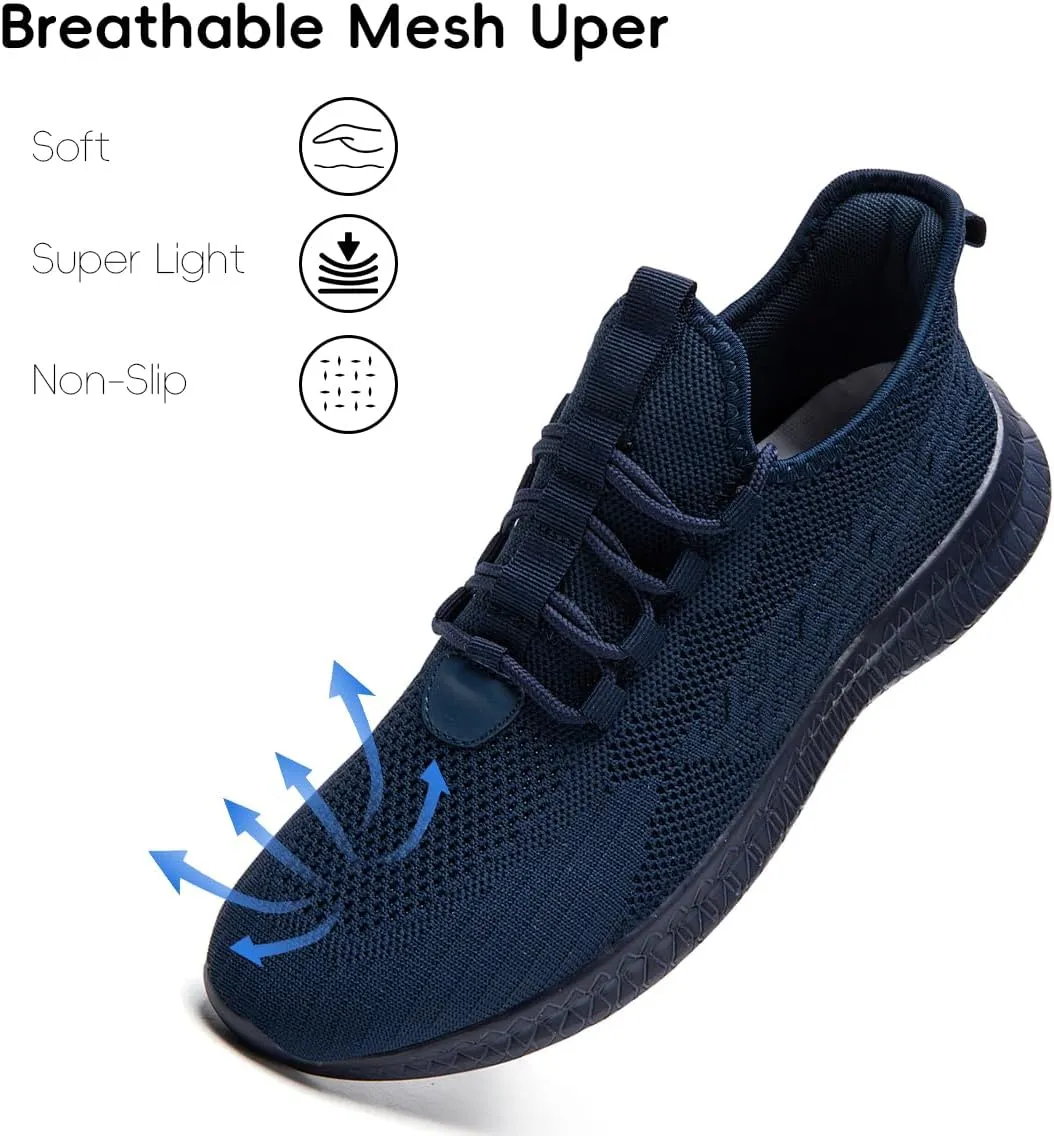Women's Walking Shoes Casual Slip on Running Tennis Shoes Lightweight Breathable Non Slip Athletic Fashion Mesh Workout Casual Sports Sneakers