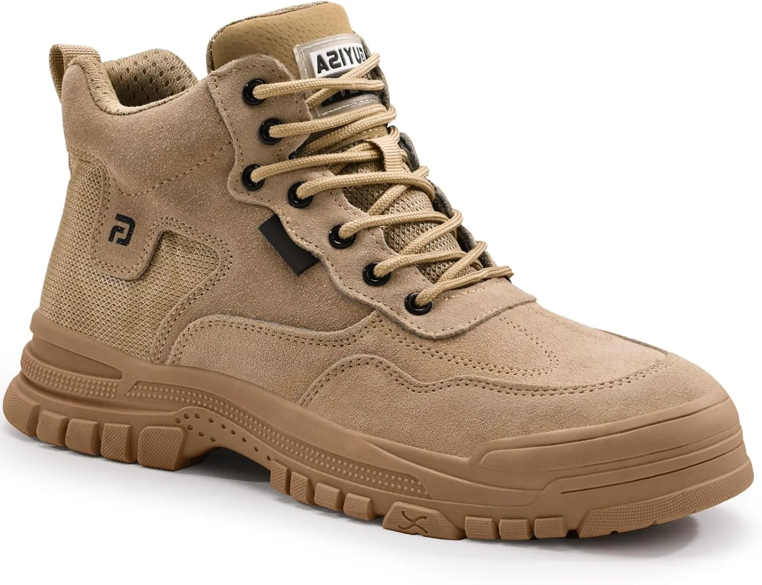 Work Boots for Men Non-Slip Composite Toe Boots Lightweight Composite Toe Shoes for men Indestructible Safety Boots Comfortable Work Shoes Industrial Construction Safety Shoes