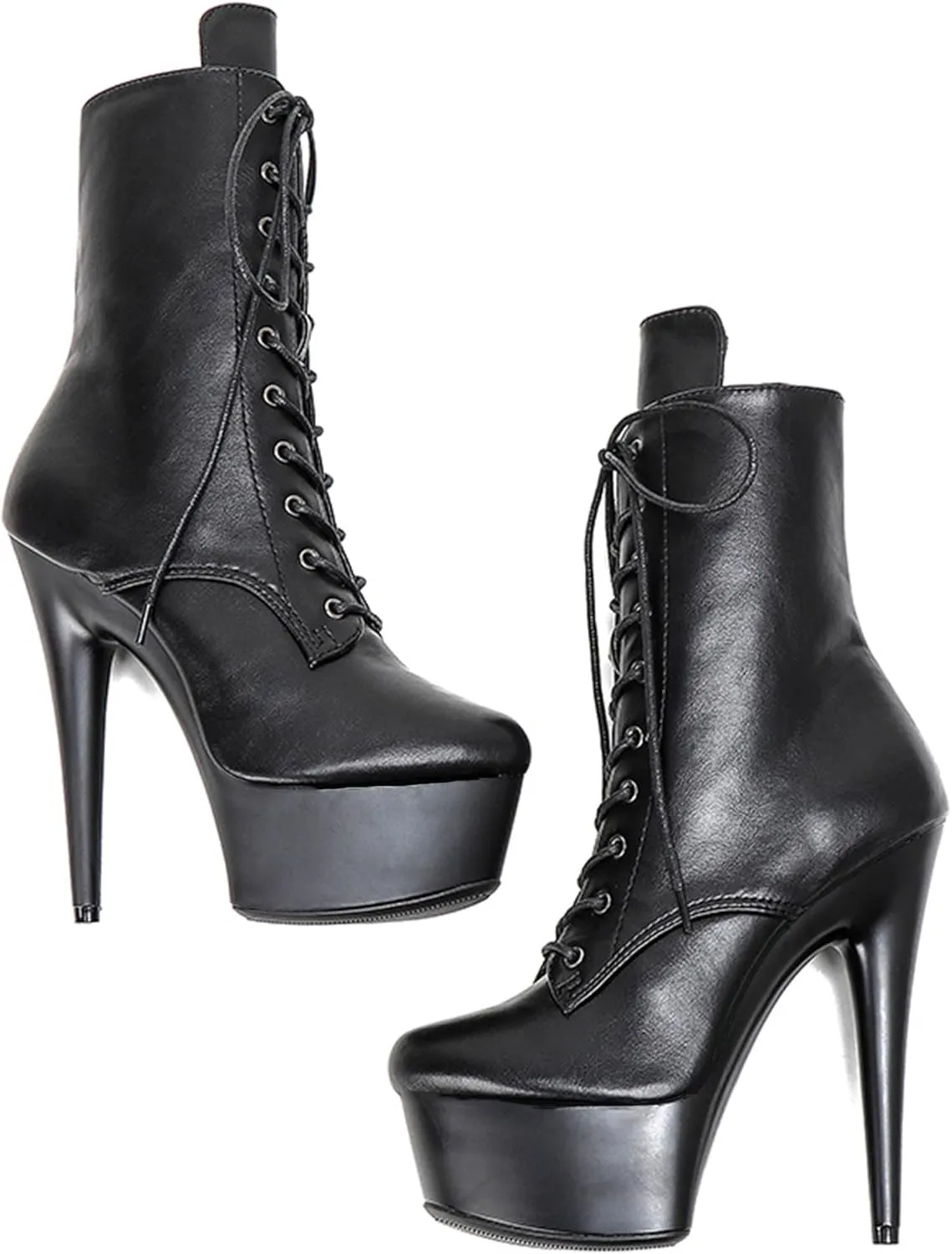 WUXIN H&P 6 in Pole Dance Boot Shoes For Women,6 in Exotic Stiletto Pole Dance Boot Shoes Platform,6 in Stiletto Platform Pole Dancing Shoes Ankle Boots Heels