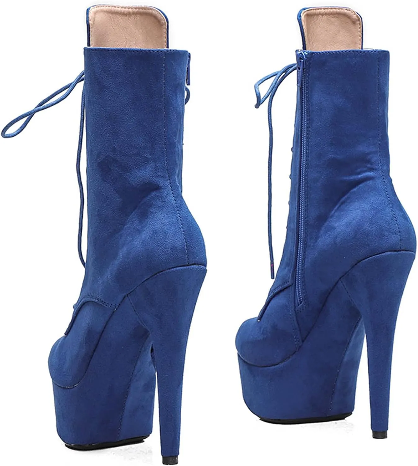 WUXIN H&P 6 in Pole Dance Boot Shoes For Women,6 in Exotic Stiletto Pole Dance Boot Shoes Platform,6 in Stiletto Platform Pole Dancing Shoes Ankle Boots Heels