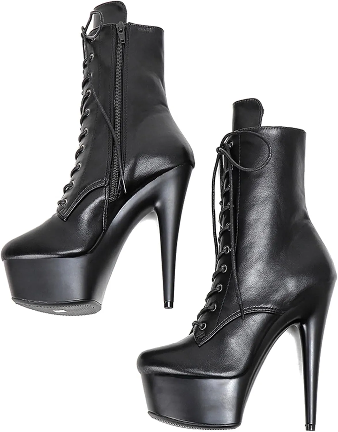 WUXIN H&P 6 in Pole Dance Boot Shoes For Women,6 in Exotic Stiletto Pole Dance Boot Shoes Platform,6 in Stiletto Platform Pole Dancing Shoes Ankle Boots Heels