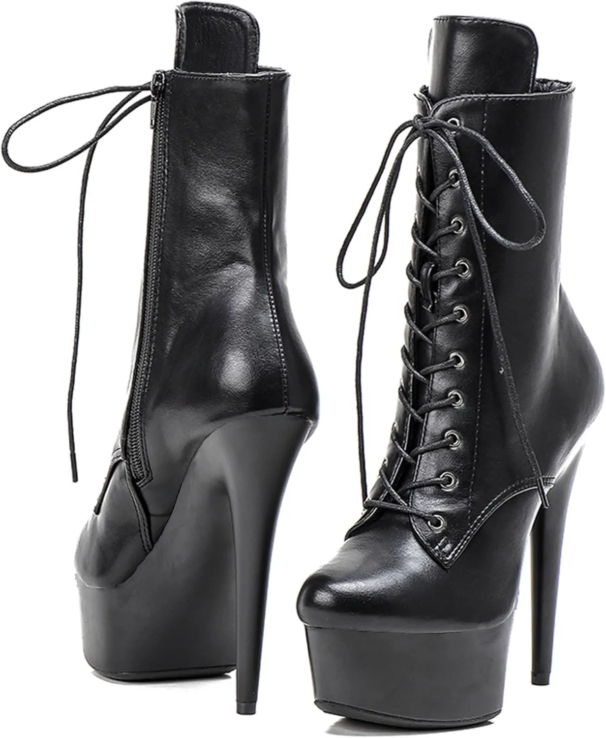 WUXIN H&P 6 in Pole Dance Boot Shoes For Women,6 in Exotic Stiletto Pole Dance Boot Shoes Platform,6 in Stiletto Platform Pole Dancing Shoes Ankle Boots Heels