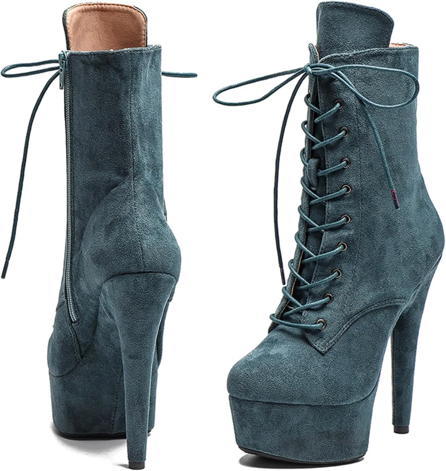 WUXIN H&P 6 in Pole Dance Boot Shoes For Women,6 in Exotic Stiletto Pole Dance Boot Shoes Platform,6 in Stiletto Platform Pole Dancing Shoes Ankle Boots Heels