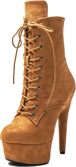 WUXIN H&P 6 in Pole Dance Boot Shoes For Women,6 in Exotic Stiletto Pole Dance Boot Shoes Platform,6 in Stiletto Platform Pole Dancing Shoes Ankle Boots Heels