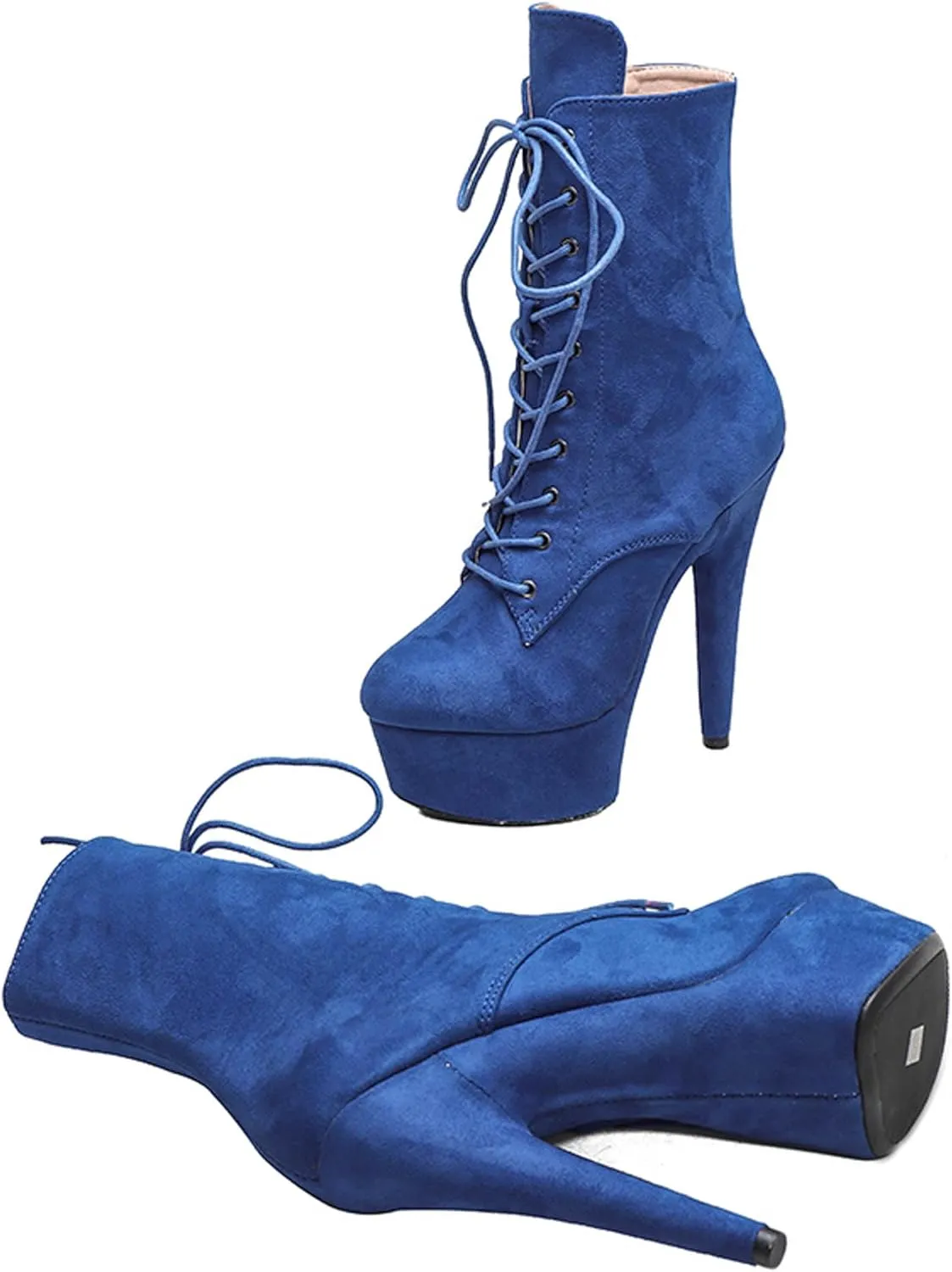 WUXIN H&P 6 in Pole Dance Boot Shoes For Women,6 in Exotic Stiletto Pole Dance Boot Shoes Platform,6 in Stiletto Platform Pole Dancing Shoes Ankle Boots Heels