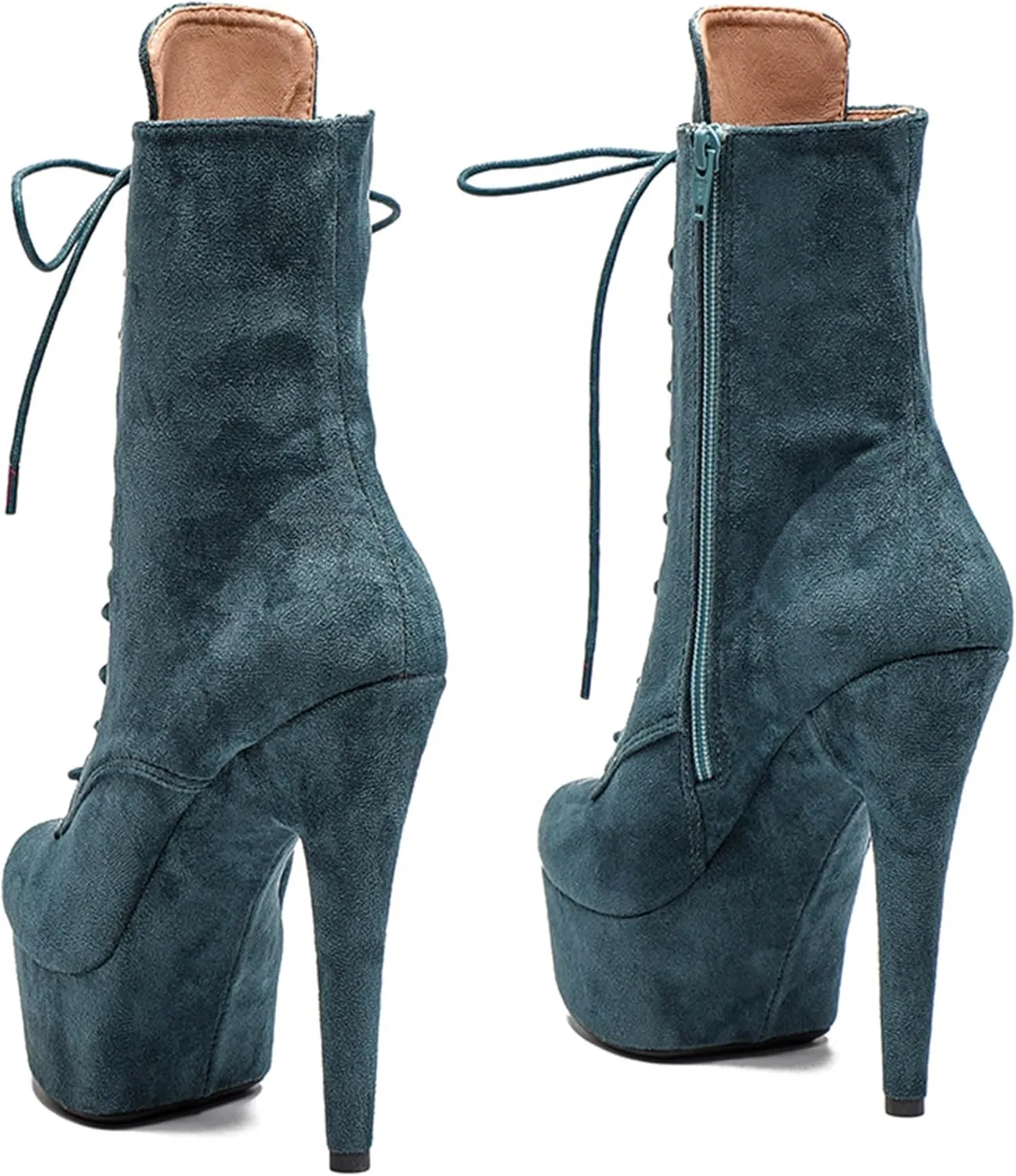 WUXIN H&P 6 in Pole Dance Boot Shoes For Women,6 in Exotic Stiletto Pole Dance Boot Shoes Platform,6 in Stiletto Platform Pole Dancing Shoes Ankle Boots Heels