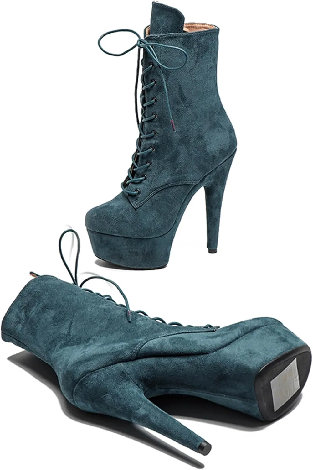 WUXIN H&P 6 in Pole Dance Boot Shoes For Women,6 in Exotic Stiletto Pole Dance Boot Shoes Platform,6 in Stiletto Platform Pole Dancing Shoes Ankle Boots Heels
